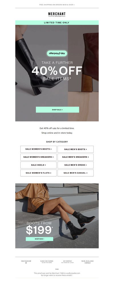 Afterpay Day Is Here: 40% Off Sale