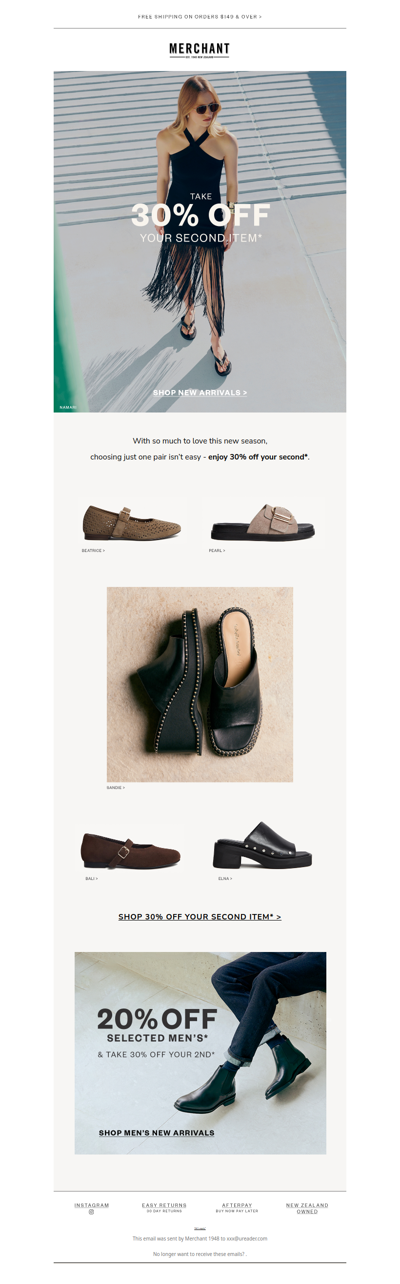 Discover New: 30% Off Your Second Item*