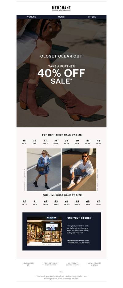 Don't Miss The Closet Clear Out