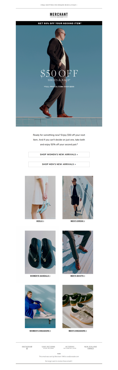 It's Time for New: Enjoy $50 Off*