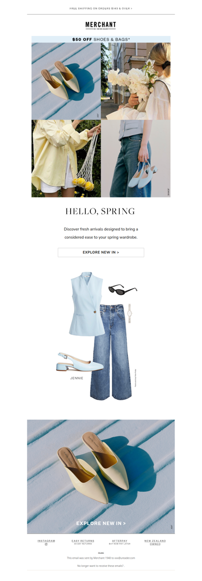 Spring Has Arrived - Take $50 Off