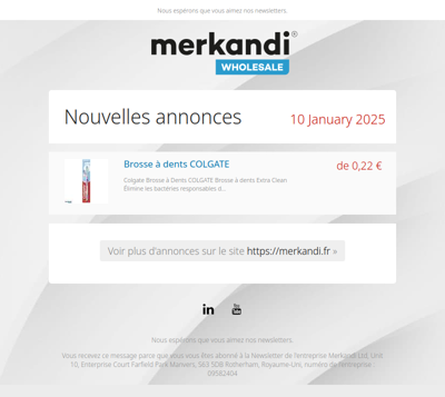 Qu'est-ce qu'ils vendent? 📦 De tels produits seulement sur Merkandi