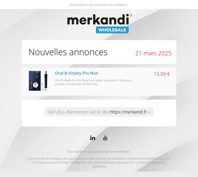 Qu'est-ce qu'ils vendent? 📦 De tels produits seulement sur Merkandi