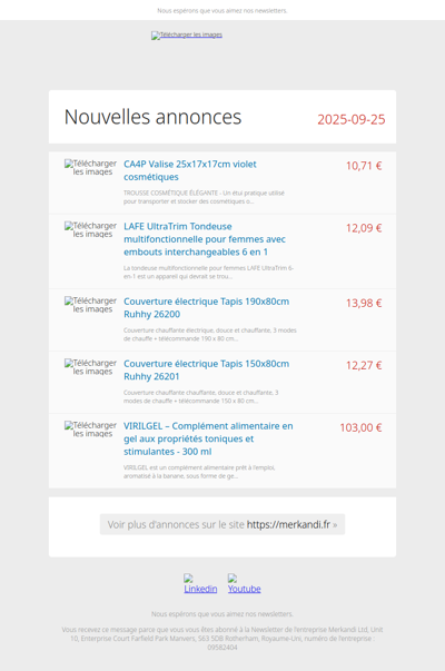 📦 Découvrez ce qui est nouveau chez nos grossistes