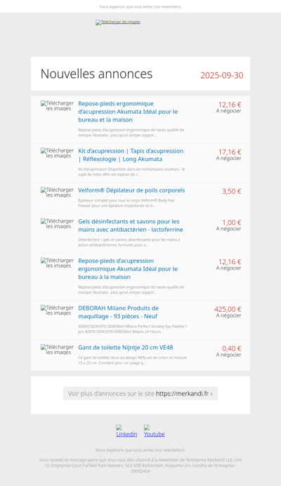 Qu'est-ce qu'ils vendent? 📦 De tels produits seulement sur Merkandi