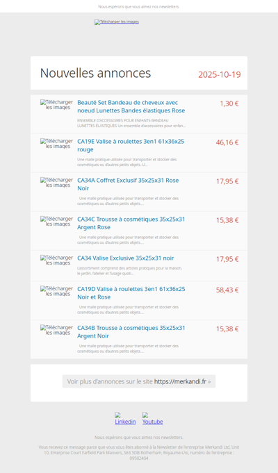 Qu'est-ce qu'ils vendent? 📦 De tels produits seulement sur Merkandi