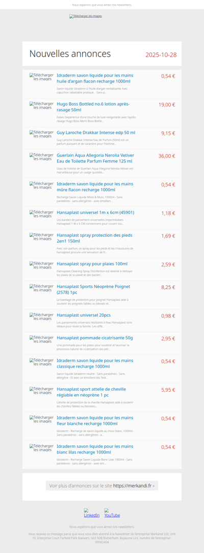Qu'est-ce qu'ils vendent? 📦 De tels produits seulement sur Merkandi