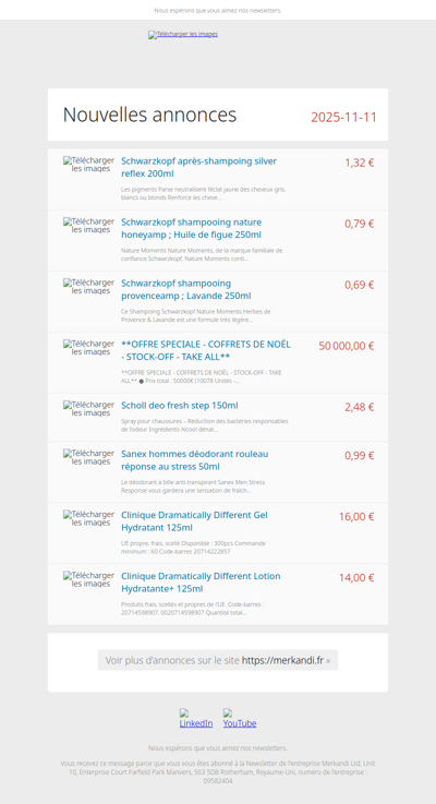 Vous avez entendu les nouvelles? 📦 Nouveaux stocks sur Merkandi