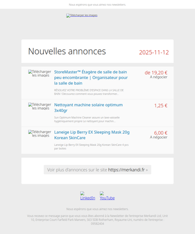 Vous ne pouvez pas rater ces offres 📦