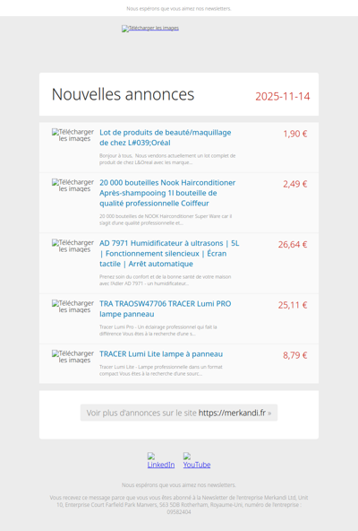 Vous ne pouvez pas rater ces offres 📦