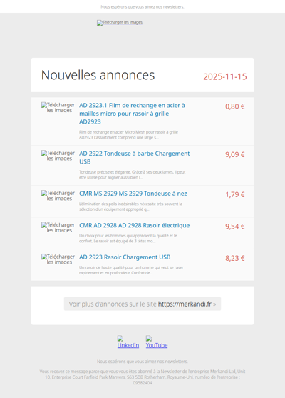 Qu'est-ce qu'ils vendent? 📦 De tels produits seulement sur Merkandi