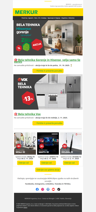 Na zamudite spletnih popustov 🤩