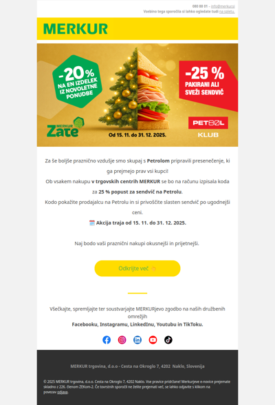 Praznična akcija s Petrolom 🎄
