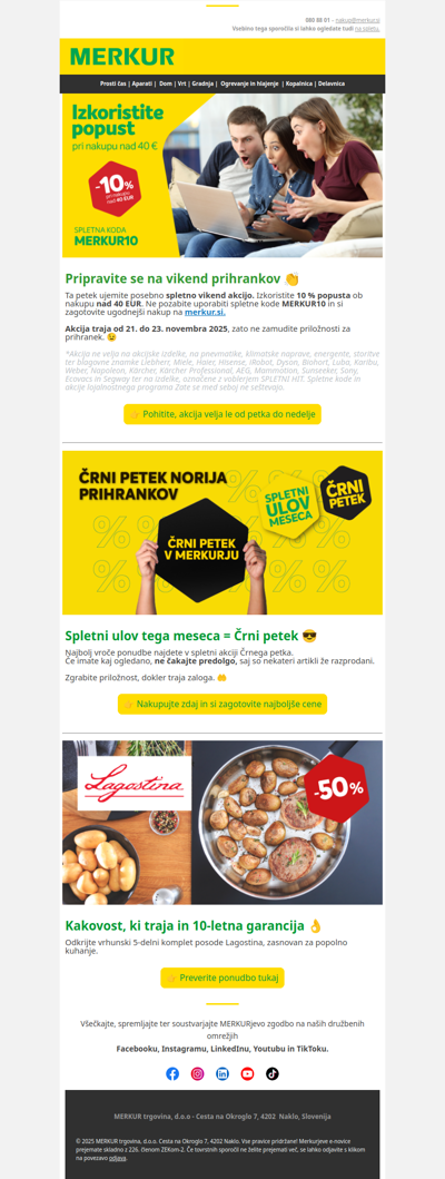 👉 10% spletni vikend popust za nakupe nad 40 EUR