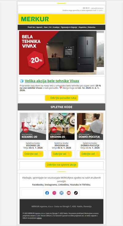 Na zamudite spletnih popustov 🤩