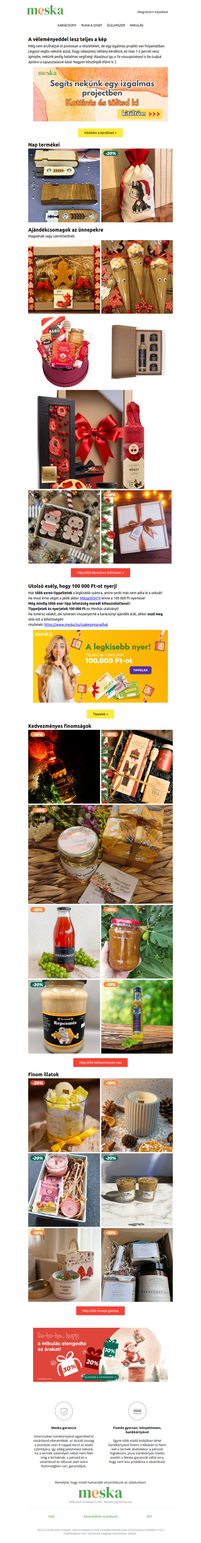 ❤ Legfinomabb ajándékok kedvezményes áron!