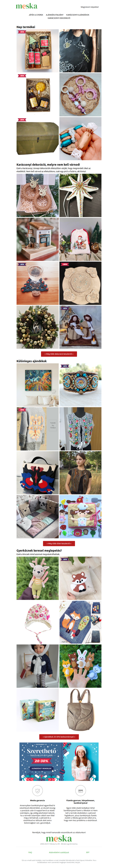 ✨ Egyedi ajándékok készletről - még odaérhet a fa alá! ✨