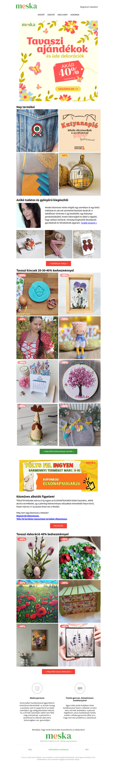 Akár 40% ! Virágzó kedvezmények