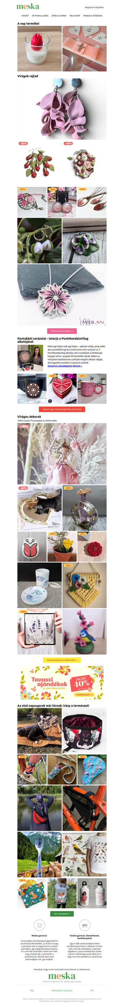 ❀  Egy kis tavasz mindenkinek – kézműves kincsek a Meskáról