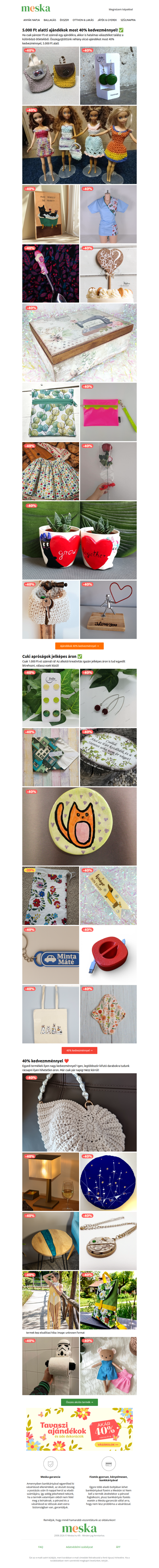 5.000 Ft alatt 40%-al olcsóbban ✅
