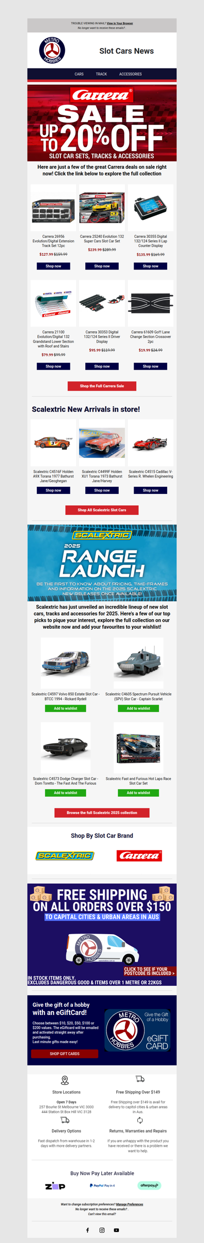 Slot Cars News: Scalextric's 2025 Range, New Arrivals & a HUGE Carrera Sale! 🏎️