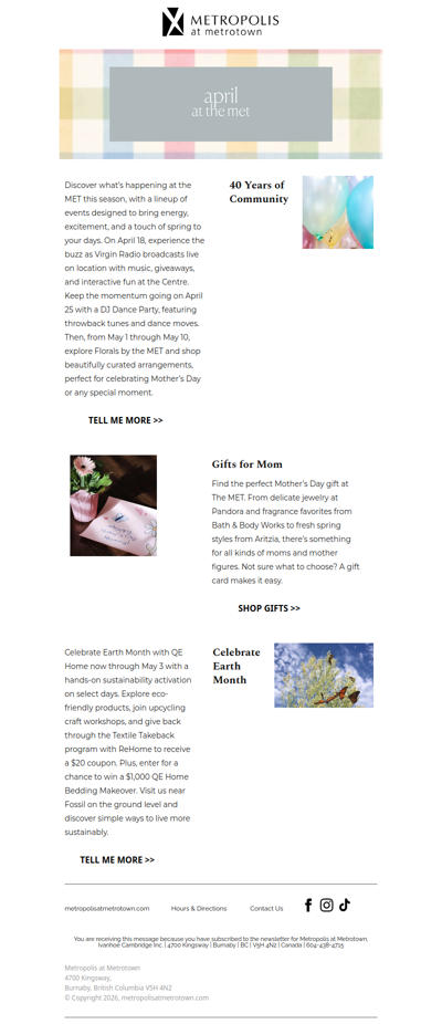 What’s Happening This Season at The Met 🌷