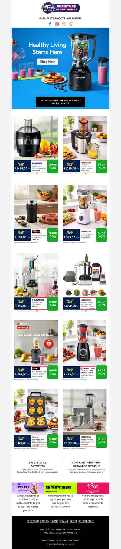 Up to 25% OFF Small Appliances 🔥 Blend, Juice & Save