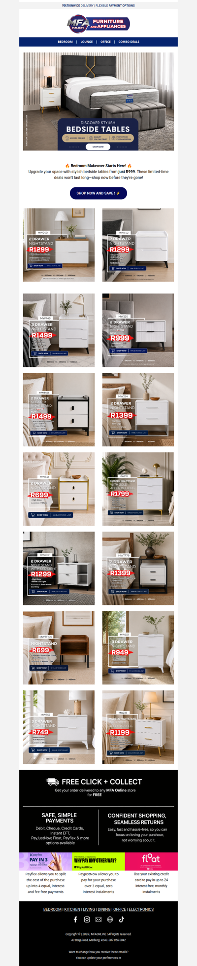 🛏️ Discover Stylish Bedside Tables from Only R999!