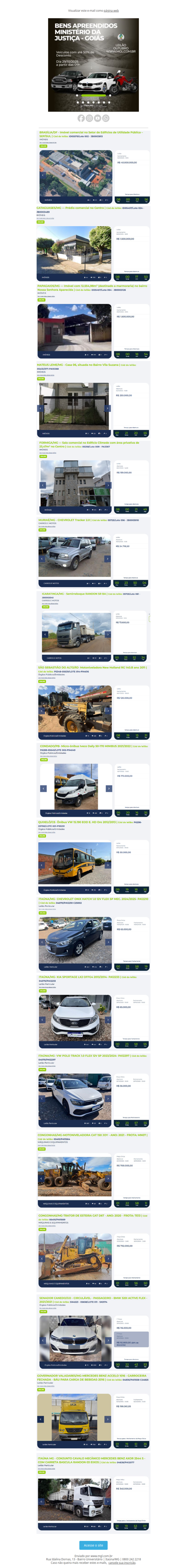 , Confira as oportunidades da semana: veículos, máquinas e imóveis!