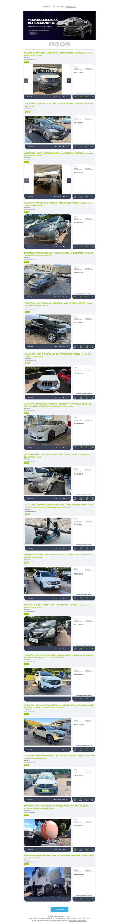 🚗 Retomados de financiamento com grandes oportunidades!