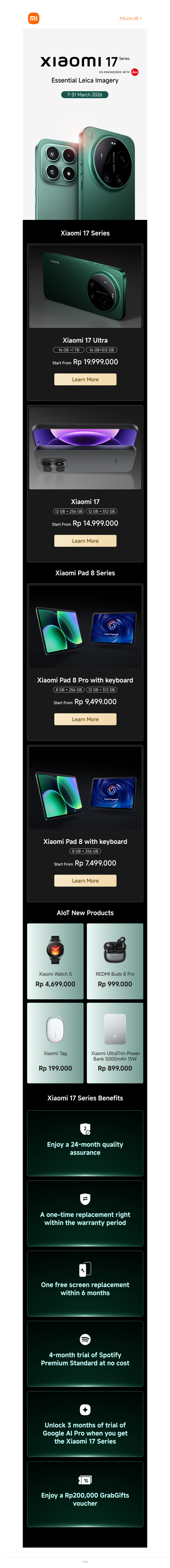 Xiaomi 17 Series First Sale Event