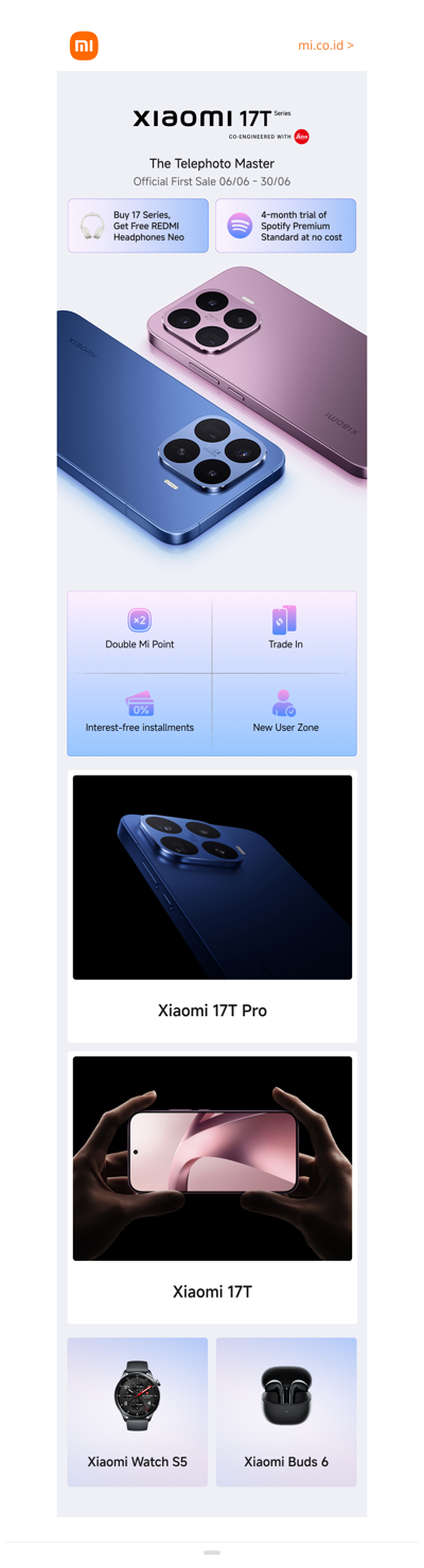 Xiaomi 17T Series First Sale event