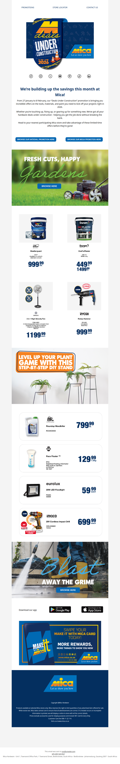 Mica Deals Under Construction – Big Savings Coming