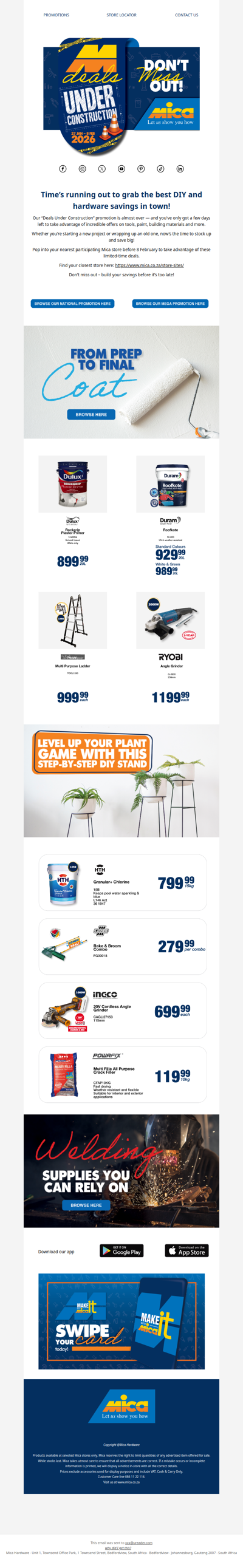 Wrap Up Your Savings with Mica’s Deals Under Construction!