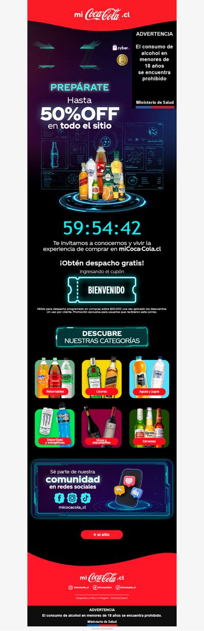 🚨 ¡No te quedes fuera! Se viene Cyber Day hasta 50%OFF