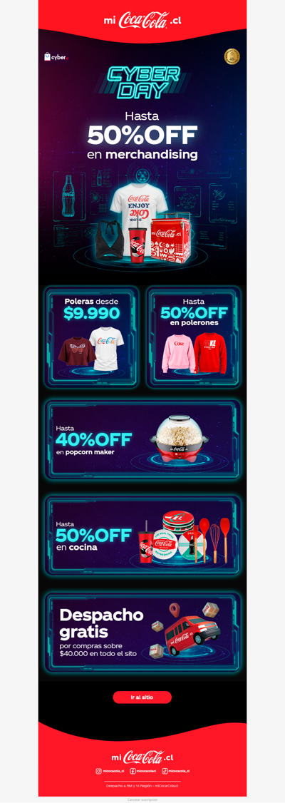 ❤️ Para verdaderos fans Coca-Cola: Hasta 50%OFF en Merchandising