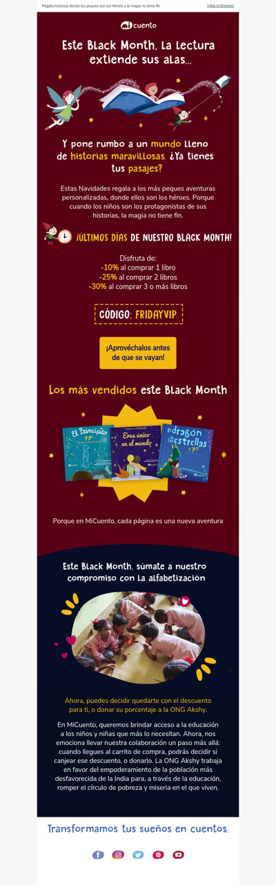 ¡Últimos días del Black Month!