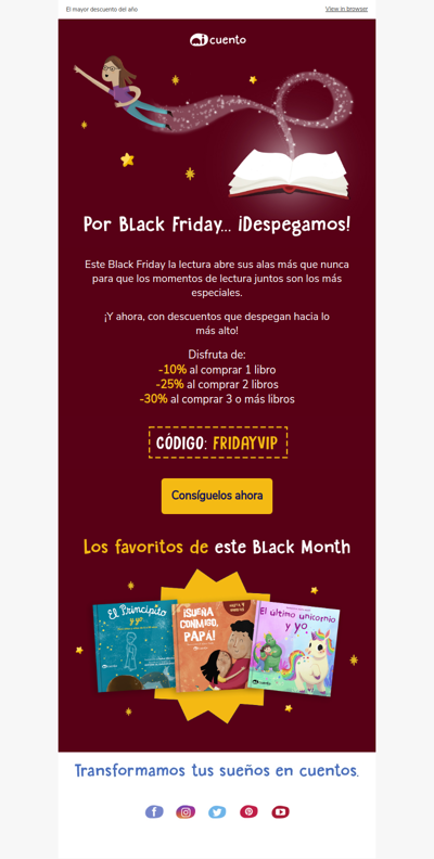 ¡BLACK FRIDAY! La lectura extiende sus alas más que nunca