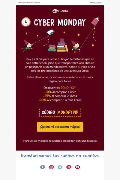 Cyber Monday: Regala la magia de la lectura