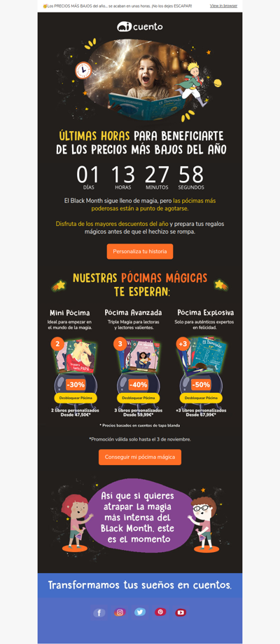 📢Últimas horas de la semana más mágica del Black Month💥