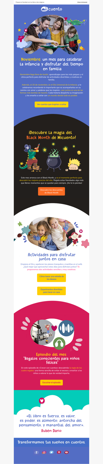 💌 Carta de noviembre: actividades y regalos conscientes para niños felices