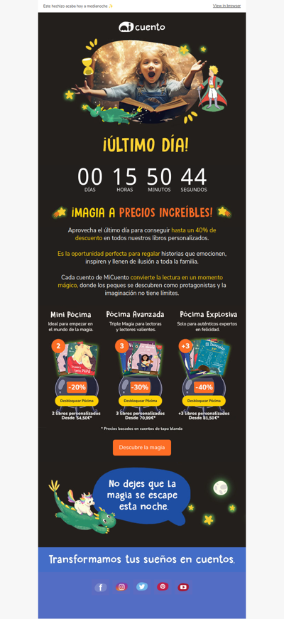 🚀 ÚLTIMO DÍA 🚀 Hasta un 40% de descuento