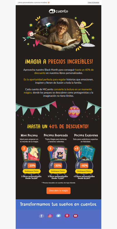 Hasta un 40% de descuento💫