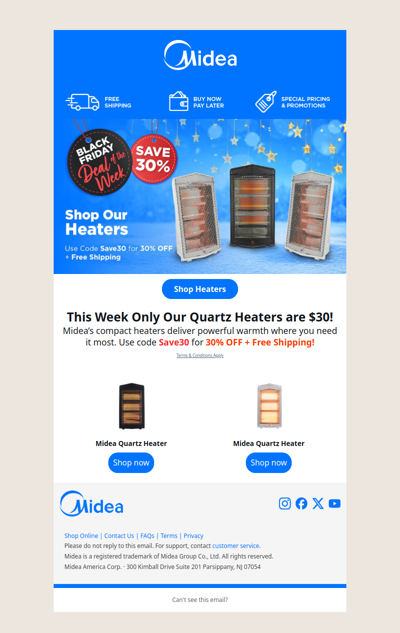 Limited-Time Offer: 30% Off Your New Heater!