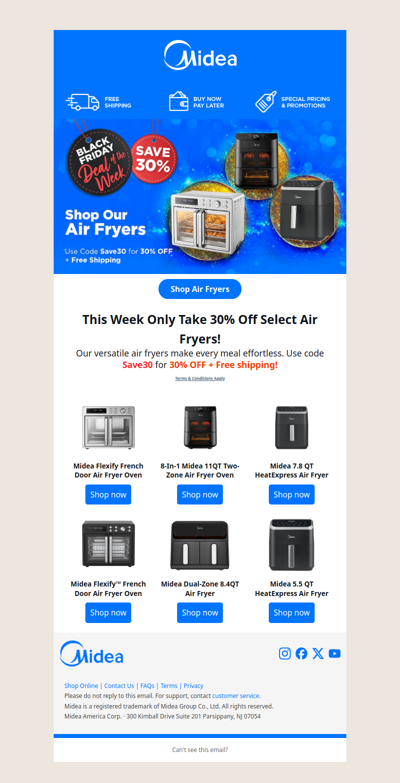 Limited-Time Offer: 30% Off Your New Air Fryer!