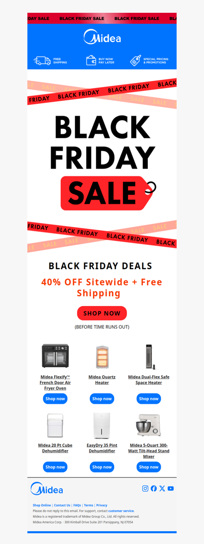 40% off Everything this Black Friday