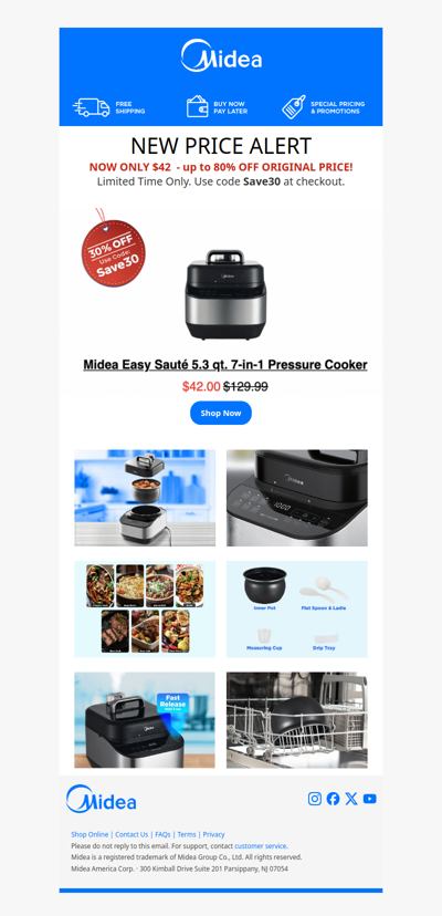 Deal Alert $42 Pressure Cooker Limited Time Only ⏰