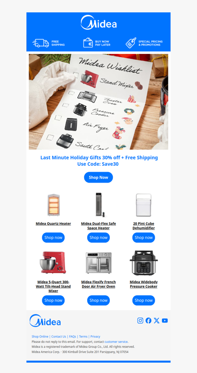 Don't Miss Out! Final Days for 30% Off + Free Shipping!