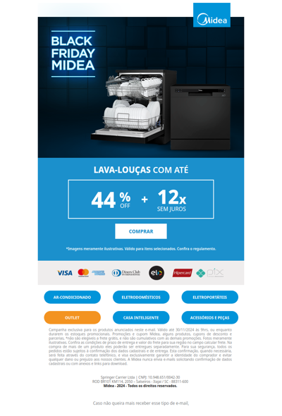 ✨ Chegou o momento: Lava-louças com até 44% OFF e 12x sem juros! 🧼🫧