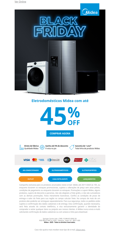 O GRANDE DIA CHEGOU! Até 45% OFF em Eletrodomésticos 😱